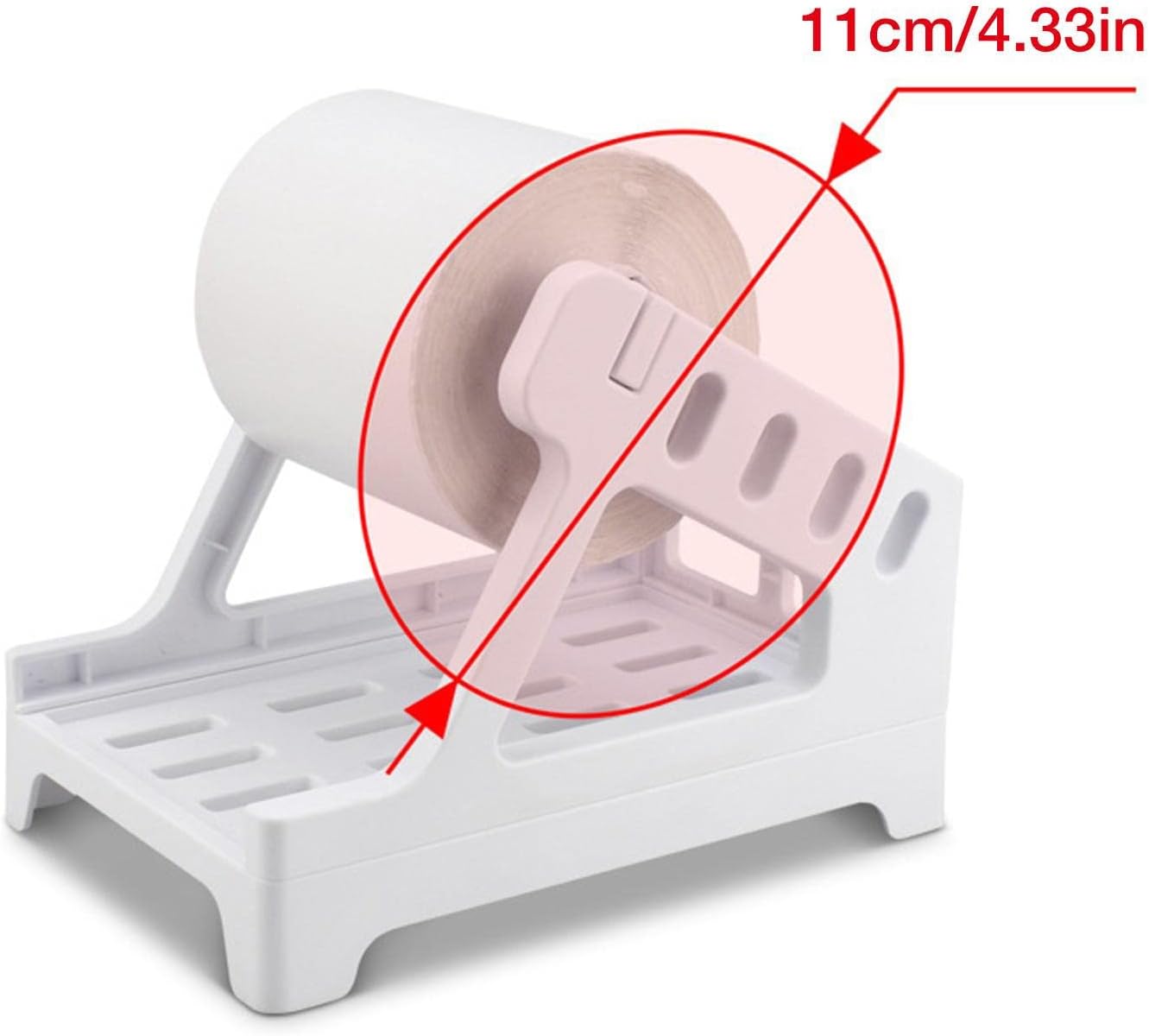 THERMAZA® Label Roll Holder – Adjustable Thermal Label Stand, Smooth Feeding, Fits 4x6 Shipping Labels & eCommerce Use