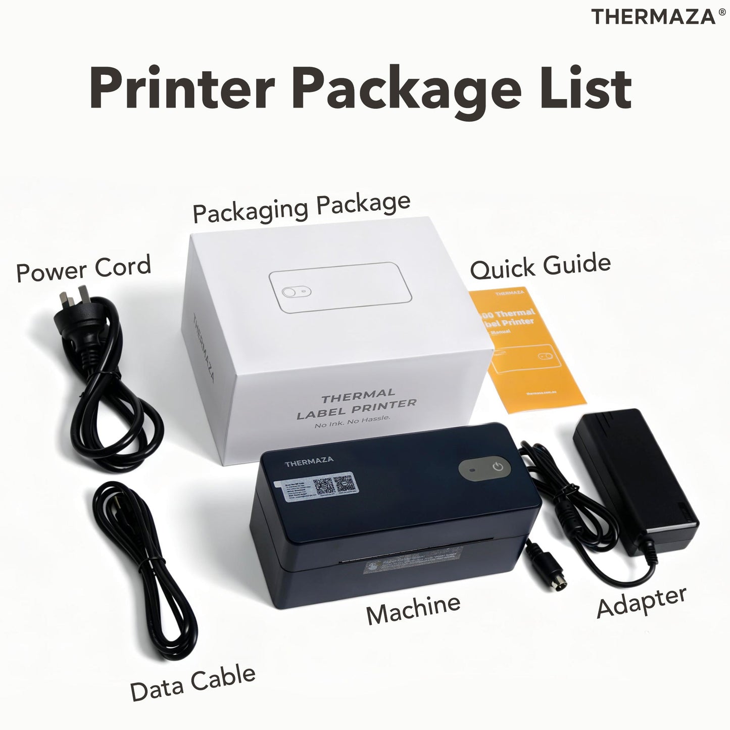 THERMAZA® D400 Thermal Label Printer (Black)