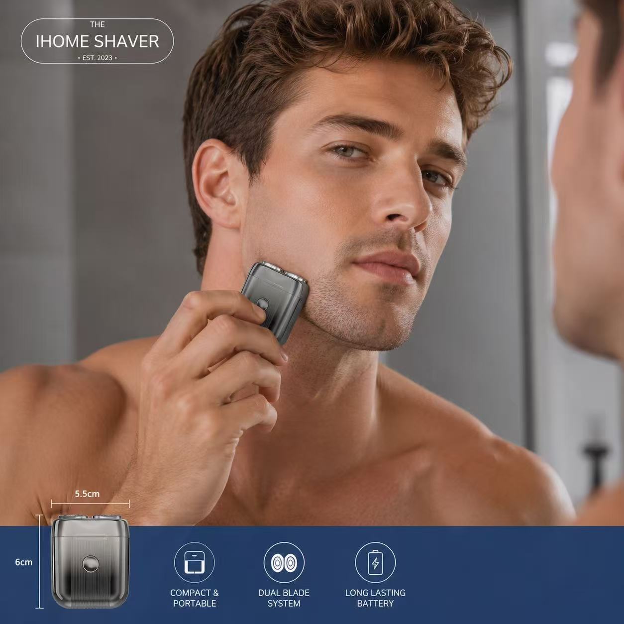 Mini Shaver Electric Shaver Compact Travel Shaver IPX6 Waterproof Electric Razors