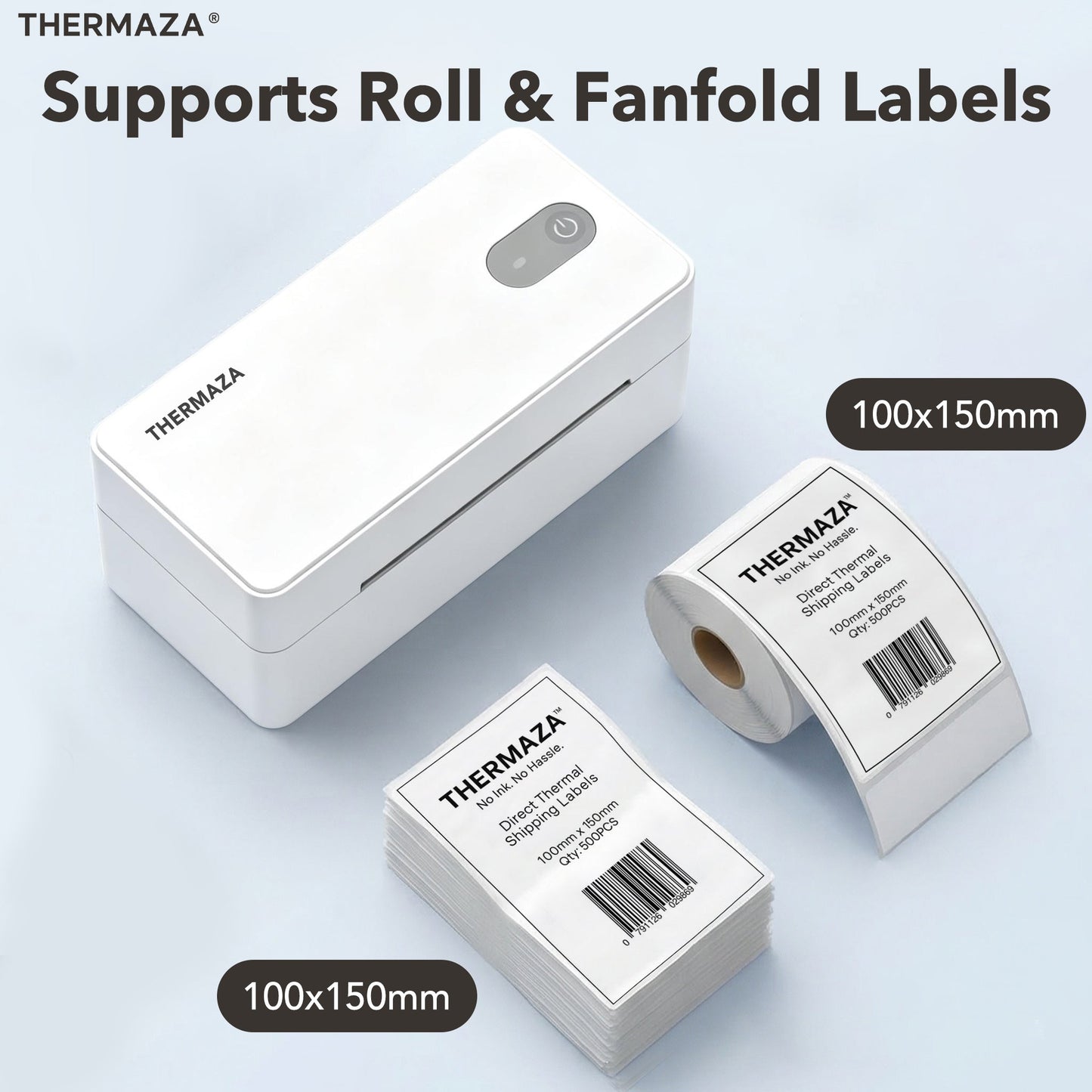 THERMAZA® D400 Thermal Label Printer (White)