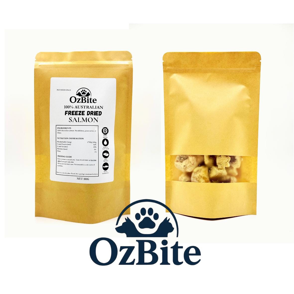 OzBite | Freeze Dried Salmon Dog Cat Treat