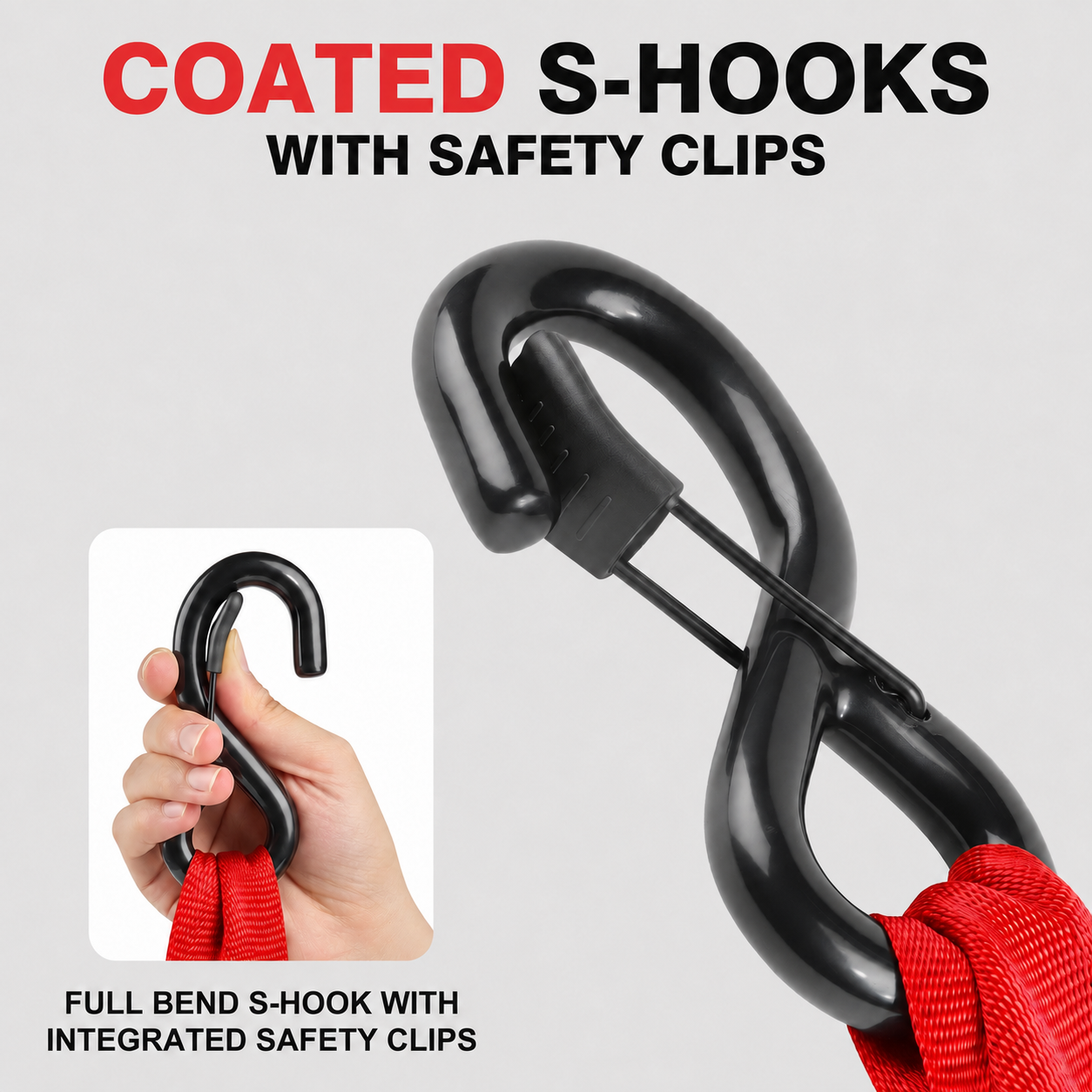 Tiger Australia 50mm x 4.5m Heavy Duty Retractable Ratchet Straps with Soft Loops 2-Pack(Red Limited Edition)